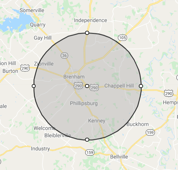 10 mile membership radius